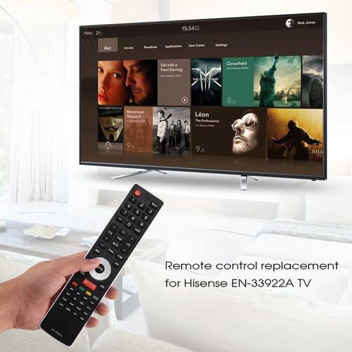 . .. Controle Remoto Para Smart Tv Hisense En-33922a