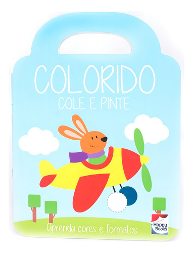 Colorido - Cole e Pinte: Azul Ciano, de Uitgeverij CUBERDON. Editorial Happy Books Editora Ltda., capa mole em português, 2017