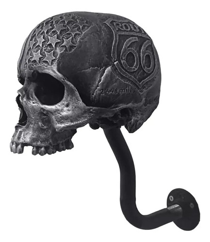 Soporte De Pared Para Casco De Moto Con Forma De Calavera .