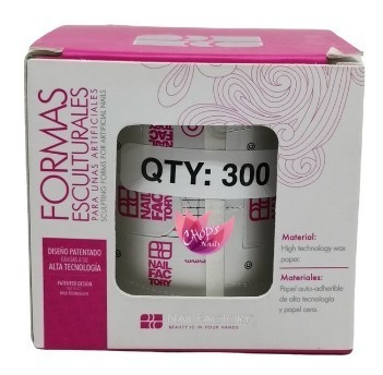 Formas Esculturales Uñas 300 Pz (smartform Nail Factory)