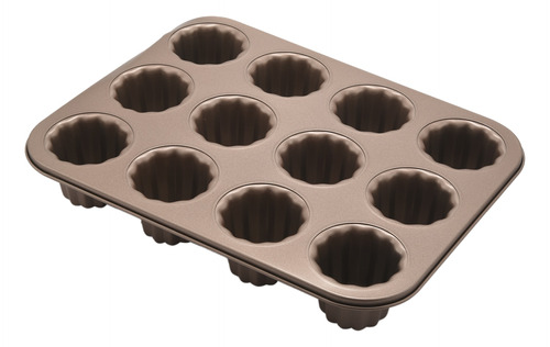 Molde Para Tartas Canele Mold, 12 Cavidades Para Hornear Mag