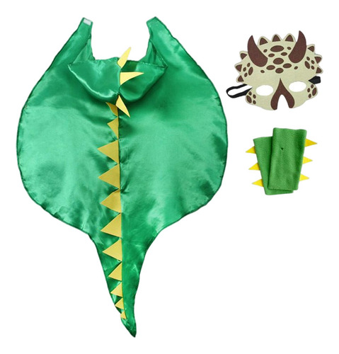 Disfraz De Dinosaurio De 2 Piezas Capa De Halloween Dragon