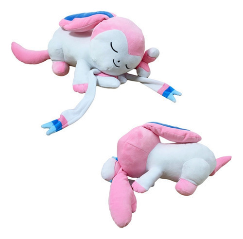 Boneca De Pelúcia Pokémon Eeveelution Sleep Sylveon