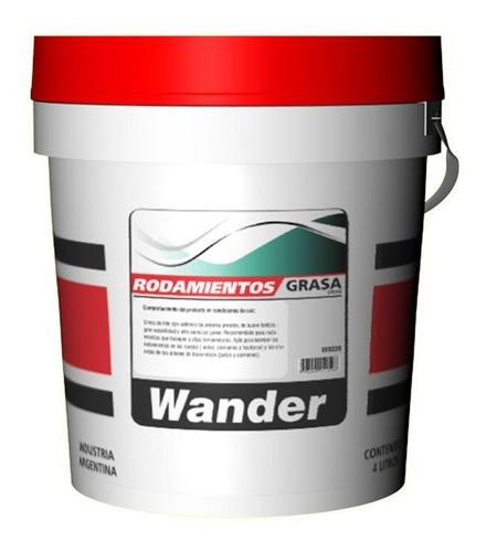 Grasa Rodamiento  Wander Balde X 3,6 Lts