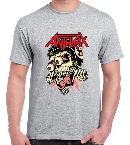 Playera Para Caballero Anthrax Logo Talla Xxl Y Xxxl