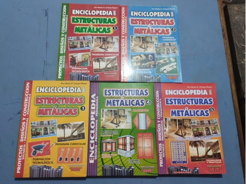 Libro Enciclopedia Sobre Estructuras Metálicas 5 Tomos Hecto