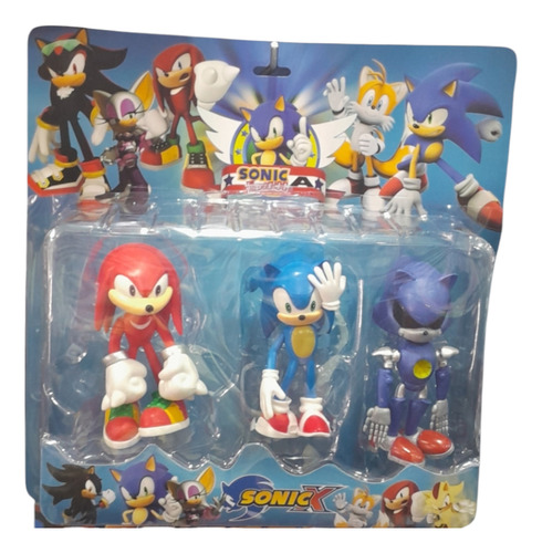 Muñecos Sonic Set X3