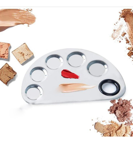 3 Paleta De Mistura De Maquiagem, Ferramenta De Nail Art
