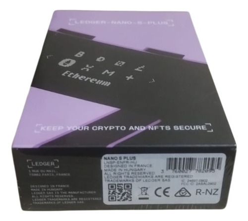 Carteira Criptográfica Ledger Nano S Plus - Ametista (roxo)
