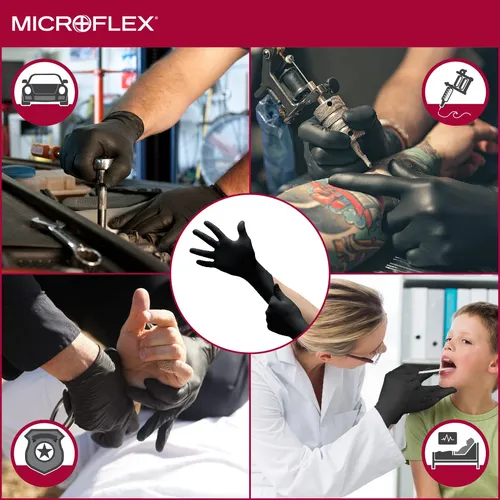 Microflex Midknight Mk-296 - Guantes De Nitrilo