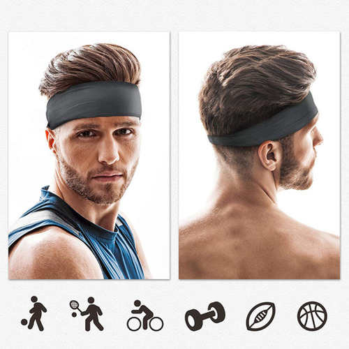 Juego De 4 Diademas Deportivas: Absorbentes, Elásticas, Para