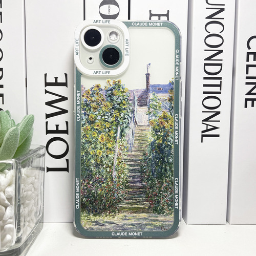 Funda De Teléfono Con Estética De Pintura Artística De Claud