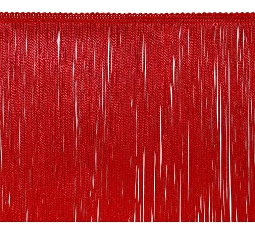 Adornos Cortados A Medida 4 Chainette Fringe Trim | Rojo | (