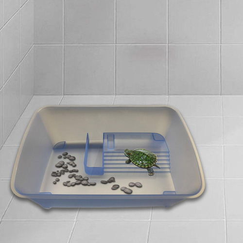 Acuario Con Tanque De Tortuga Con, Suministros De, Rampa L