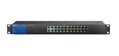 Switch Linksys Gigabit Ethernet Para Rack Lgs124p 24 Puertos