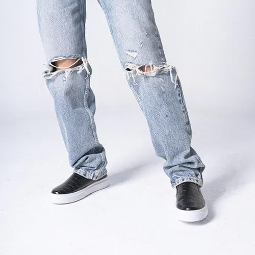 Tenis El stico Slip On Con Brillo Para Mujer Walki Estefania