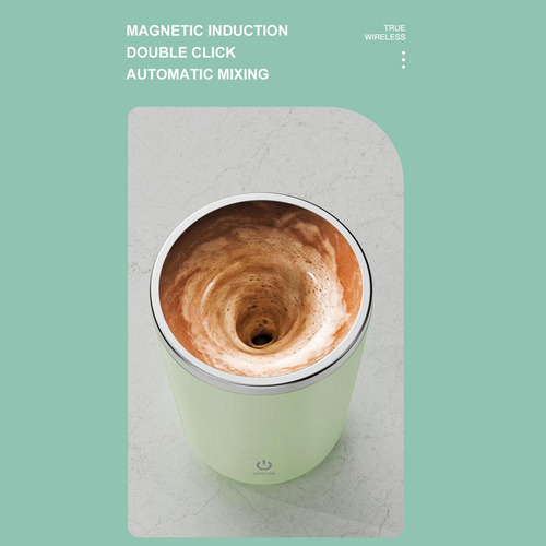 Taza De Café Magnética Autoagitadora Automática Verde