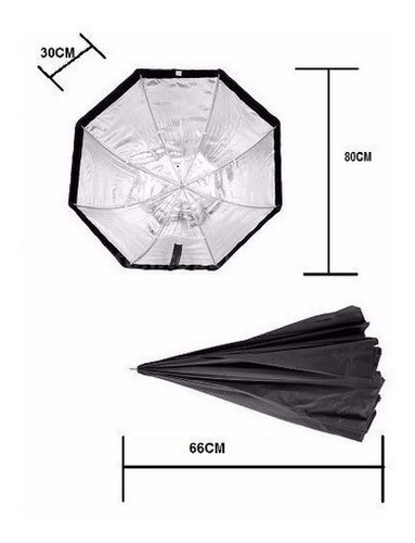 Imagem 5 de 7 de Softbox Octagonal Godox 80cm Estilo Sombrinha Profissional