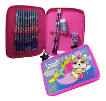 Comprar Cartuchera Simones 1 Piso Lapices Goma Sacapuntas Set Nombre Del Diseño Simones Color Rosa