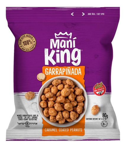 Garrapiñadas De Maní King 80g