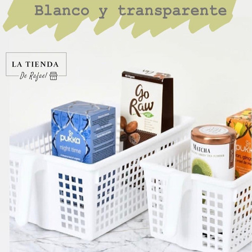 Canastos Organizador Plastico Grande Manija Colombraro X5