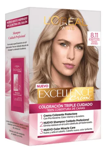 comprar Tinte Excellence Excellence Tintura L'Oréal Excellence Creme tono 8.11 rubio claro ceniza profundo para cabello
