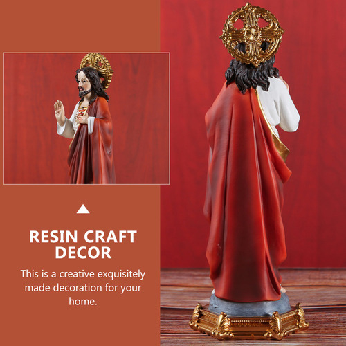 Adorno Artesanal De Resina, Adorno De San Jesús, Decoración