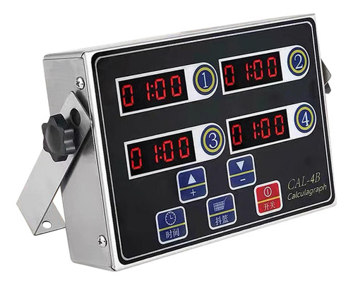 Temporizador De Cocina Digital Multicanal Pantalla 4 Canales
