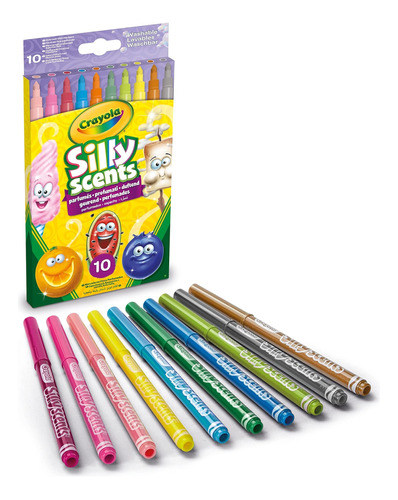 Marcadores Perfumados Lavables Crayola Silly Scents, 10