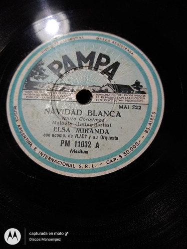 Pasta Elsa Miranda Vlady Orquesta Pampa C104