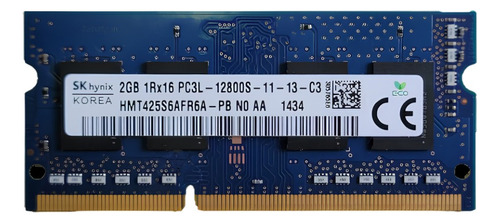 Memoria Ram Hynix Para Laptop Ddr3l 2gb 12800