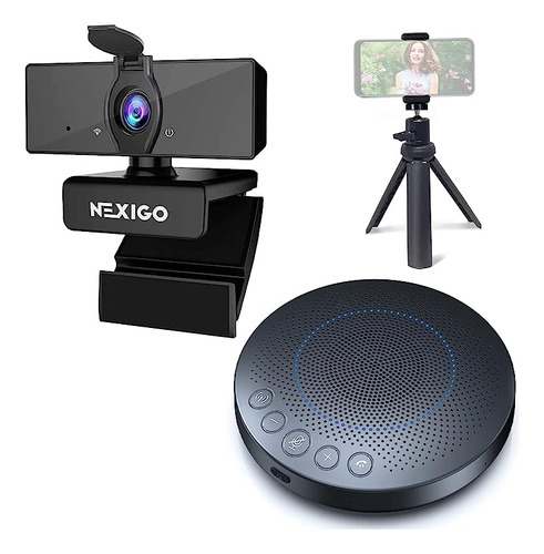 Kit Webcam N660 Para Negocios Con Micrófono Dual, Privacidad