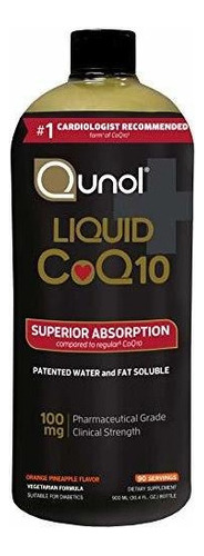 Coq10 100 Mg, Qunol Liquid,  90 Porciones, 4 Onzas