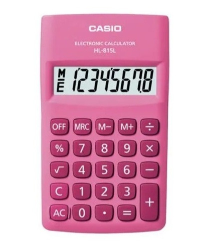 Calculadora Casio Hl-815l Nuevo Original Rosa