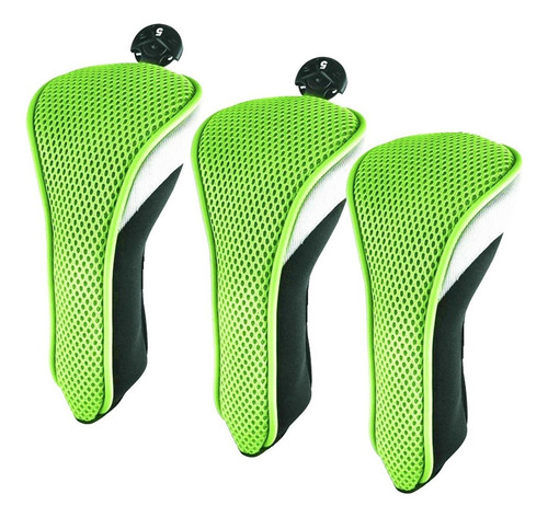 3pcs Mesh Golf Club Pole Head Covers 1 3 5 Deportivas Accs