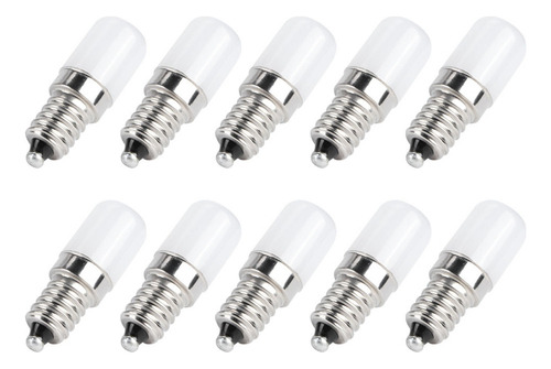 10 Bombillas E14 De 1,5 W, Luz Blanca Cálida Para Candelabro