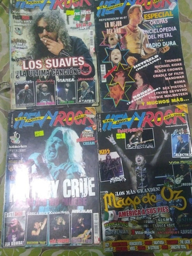 Revistas Heavy Rock 4 Lote