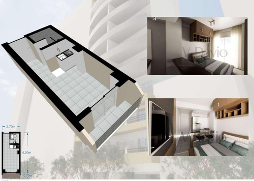 Venta Monoambiente Barrio Sur A Estrenar - Frente