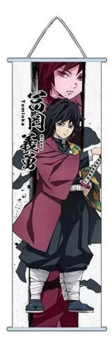 Póster De Tela Anime Demon Slayer Nezuko Tomioka Gyomei Nuev