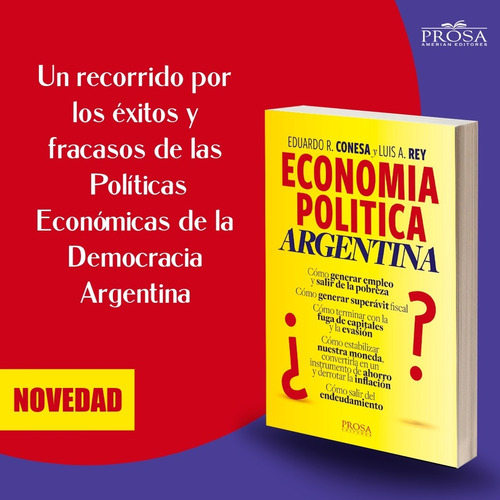 Imagen 2 de 3 de Libro Economia Politica Argentina Eduardo Conesa Y Luis Rey