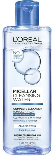 Agua micelar limpiadora completa de L'Oréal Paris, 400 ml