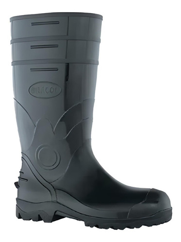 Bota Pvc Cano Longo 38,5cm Preta N.35 Bracol