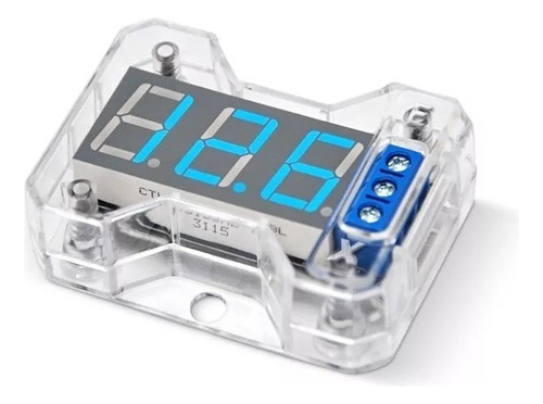 Voltímetro Vex-1 Banda Medidor Digital Expert Led Azul Autom