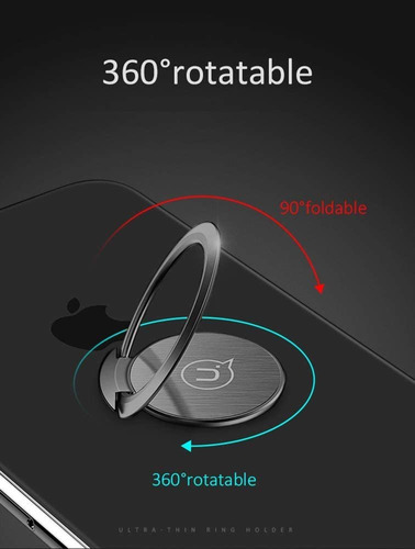 Attom Tech - Soporte De Anillo Para iPhone XS Xr X 8 7 6 Plu