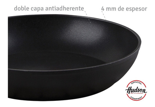 Imagen 3 de 9 de Bateria De Cocina Induccion Hudson 5 Piezas Total Black