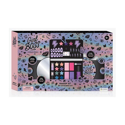 Girl Boss Set De Maquillaje Y Uñas Infantil Cartera En Caja