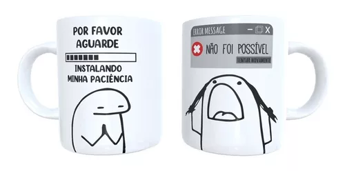 Caneca Flork Meme Bentô Divertida – Meu segundo nome é Paciência