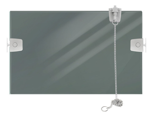 Bascula Vidro Fume 08mm Temperado 50x40 Bc Desmontado