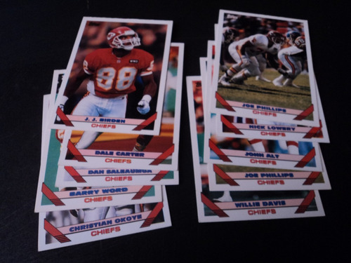 Nfl Chiefs Fan_22tarjetas Set Team-norepetidas,10&12