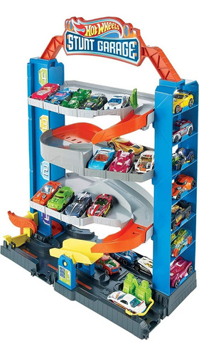 Hot Wheels Pista Stunt Garage Play Set Mattel Parking